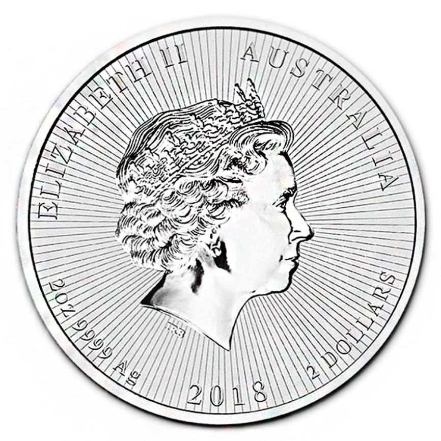 Коала и малыш, 2 унции - Австралия, 2 доллара, 2018 год фото 2