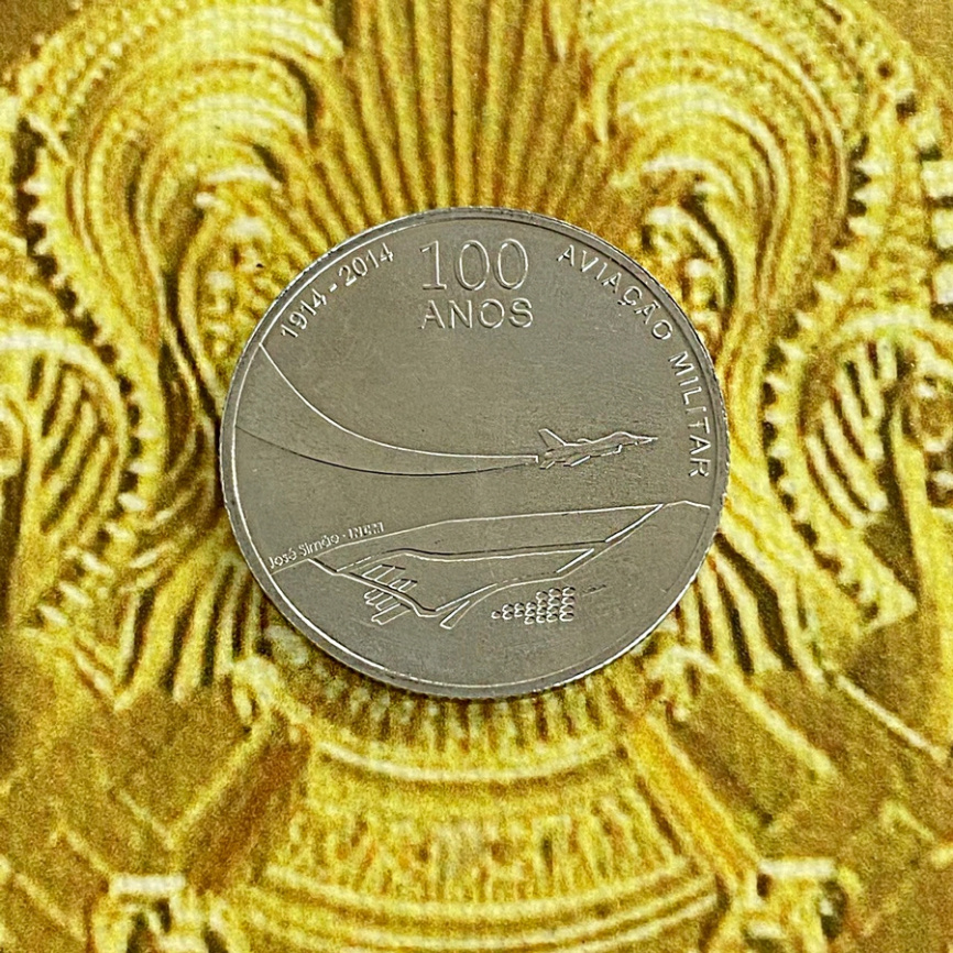 100 лет военной авиации - Португалия | 2,5 евро | 2014 год фото 3