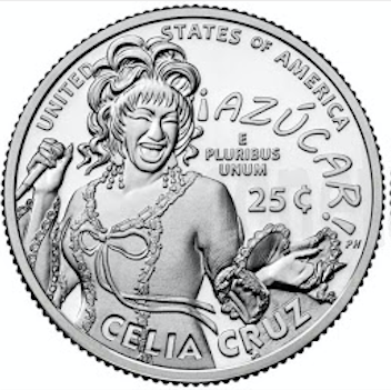 Селия Круз, серия Женщины Америки - 25 центов, 2024 год, США фото 1