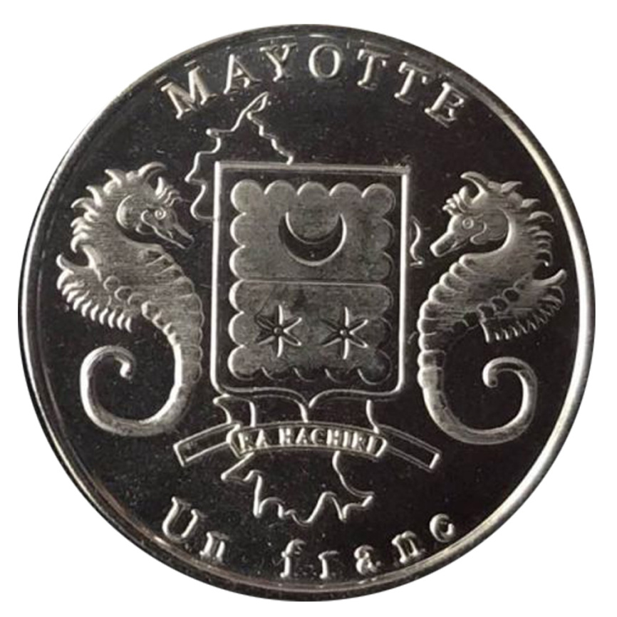 Стегозавр, Динозавры - 1 франк, Майотта, 2019 год фото 2