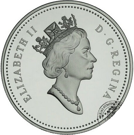 Яблоко (McINTOSH), 1 доллар, Канада, 1996 год фото 2