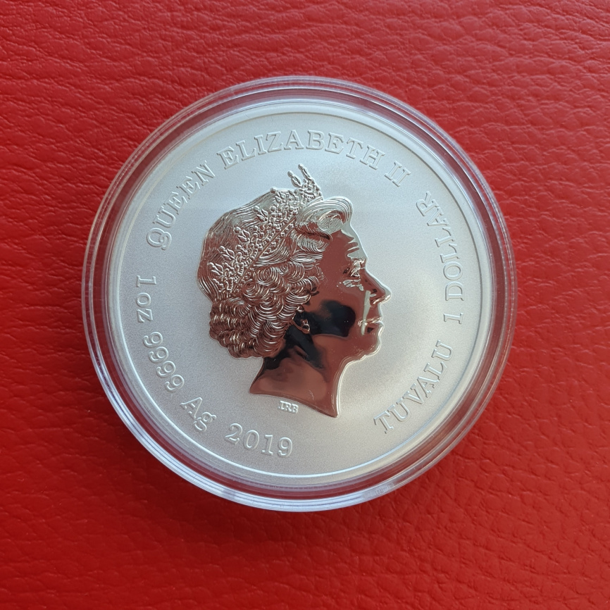 Халк (Hulk) серия MARVEL - 1 доллар, Тувалу, 2019 год фото 4