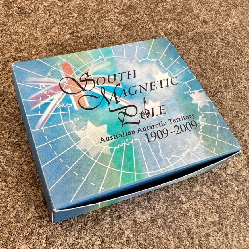 Южный магнитный полюс, 100 лет экспедиции - Австралия, 1 доллар, 2009 год фото 5