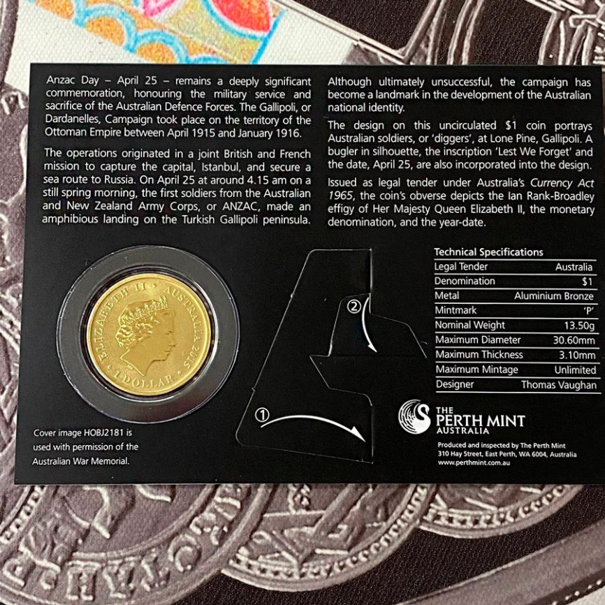 День Анзак - Австралия 2015 - в конверте фото 3