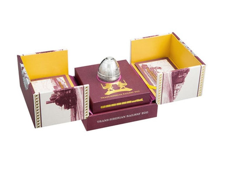 Яйцо "100 лет Транссибирской магистрали" - Камерун, 7oz, 2016 год фото 5