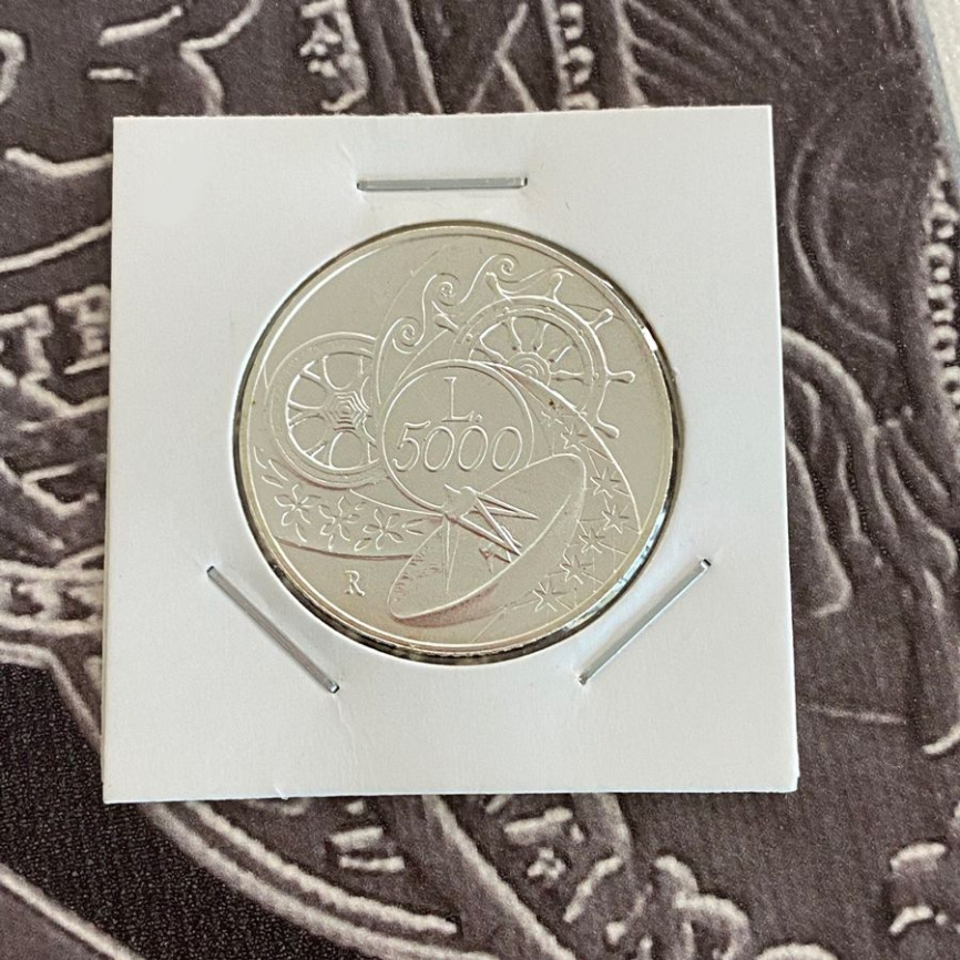 Италия 5000 лир 1999 - Миллениум фото 3
