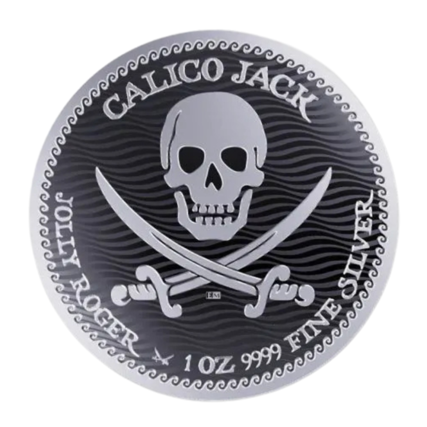 Пират Калико Джек, серия «Веселый Роджер» - о.Ниуэ, 2 доллара, 2022 год фото 1